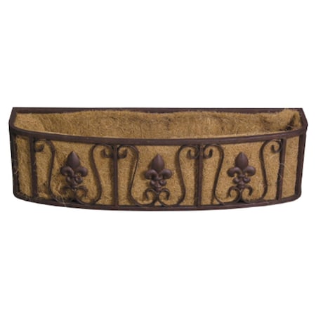 Pipers Pit Small Finial 30 In. L X 8 In. D X 8 In. H Window Box With Coco Liner PI38337